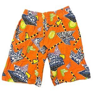 Vtg California Shores Cotton Shorts Bright Colors Medium Jams 80s 90s AC Slater